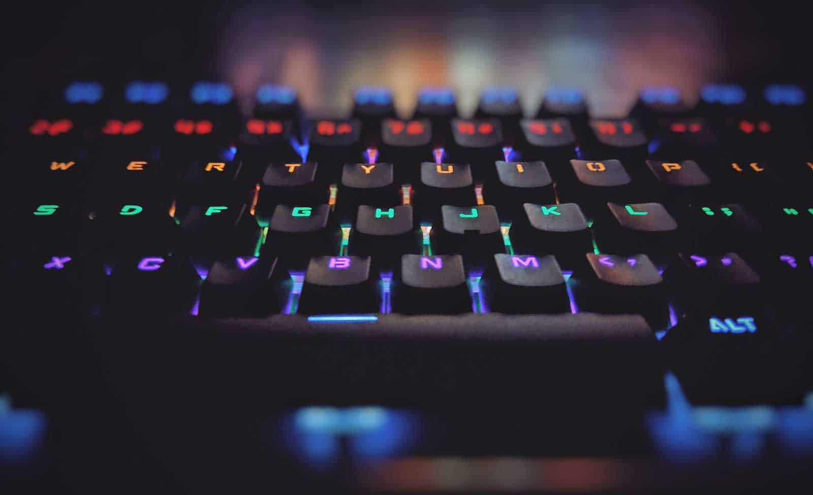 light up back lit mechanical keyboard