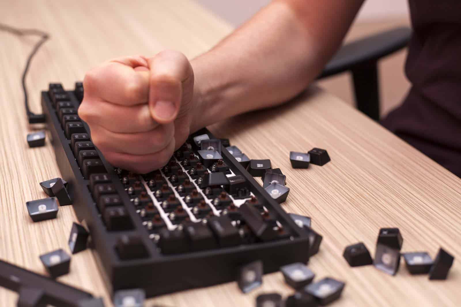 You Can Break Your Mechanical Keyboard By Rage-smashing It